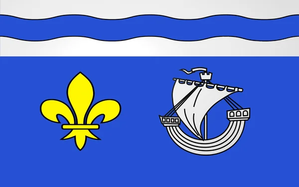 Flag of Hauts-de-Seine, France — Stock Photo, Image