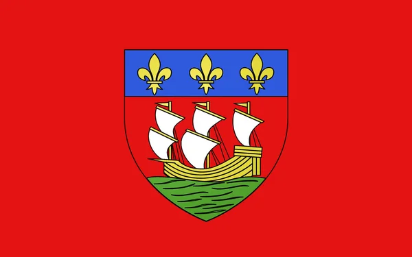 Vlajka La Rochelle, Francie — Stock fotografie