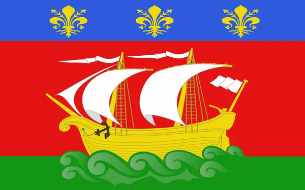 La Rochelles flagga, Frankrike — Stockfoto