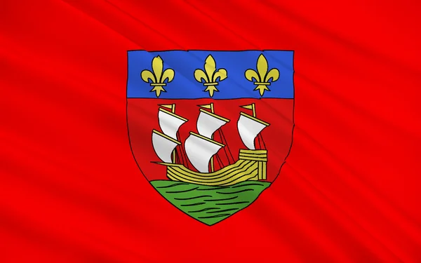 Vlag van La Rochelle, Frankrijk — Stockfoto