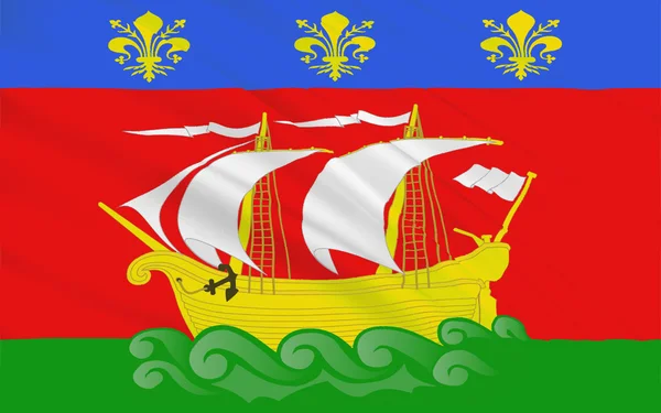 Флаг Ла-Рошели — стоковое фото