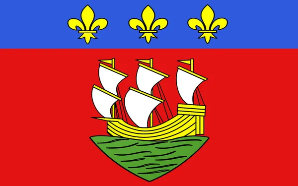 Flag of La Rochelle, France — Stock Photo, Image