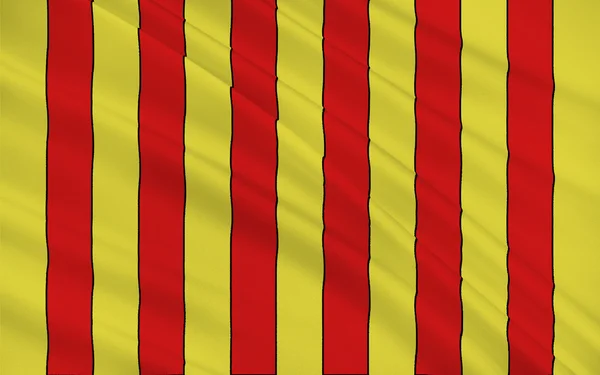 Флаг Лангона, Франция — стоковое фото