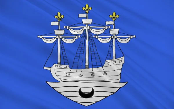 Bandera de Libourne, Francia —  Fotos de Stock