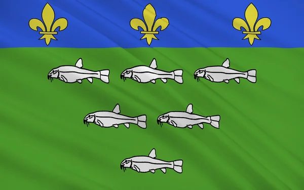 Флаг Лоше, Франция — стоковое фото