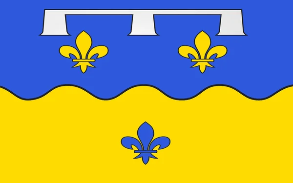 Vlajka Loir-et-Cher, Francie — Stock fotografie