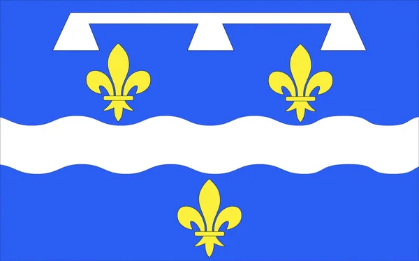 Прапор міста Луаре, Франція — стокове фото