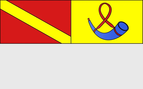 Флаг Лон-ле-Сонье, Франция — стоковое фото