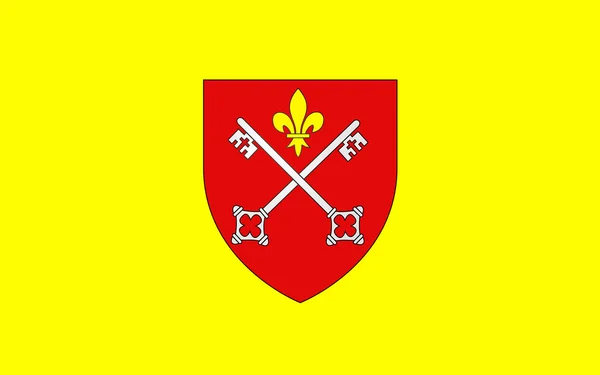 Flag of Louhans, France — Stock Photo, Image