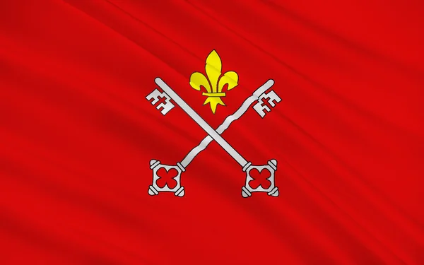 Louhans bayrağı, Fransa — Stok fotoğraf