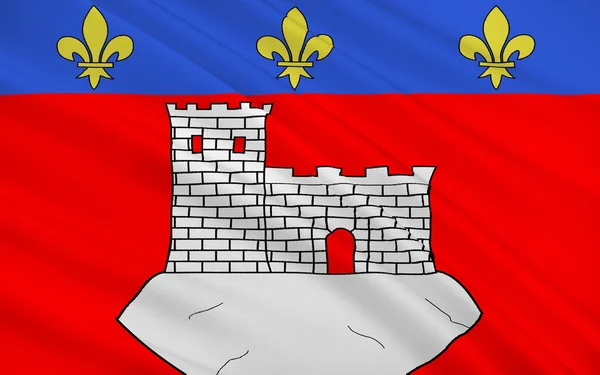 Flagge von Montbrison, Frankreich — Stockfoto