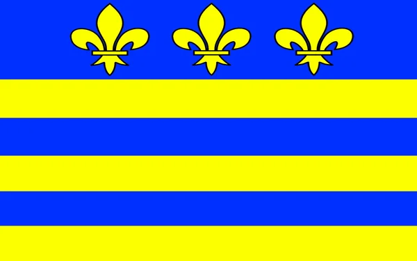 Σημαία του Montreuil, Γαλλία — Φωτογραφία Αρχείου
