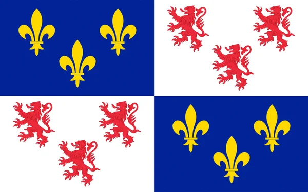 Drapeau de Picardie, France — Photo