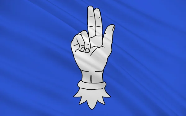 Flag of Saint-Jean-de-Maurienne, France — Stock Photo, Image