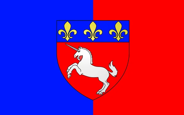 Flag of Saint-Lo, France — Stock Photo, Image