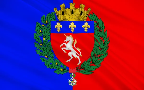 Flag of Saint-Lo, France — Stock Photo, Image