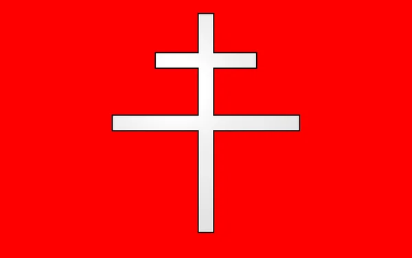 Flag of Saint-Omer, France — Stock Photo, Image