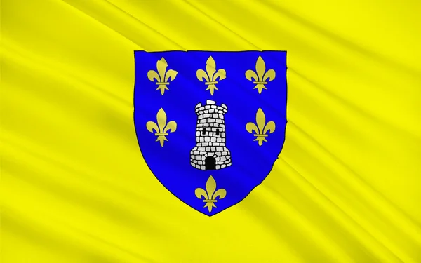 Прапор міста сенс, Франція — стокове фото