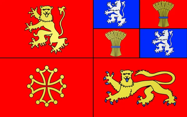 Flag of Tarn-et-Garonne, France — Stock Photo, Image