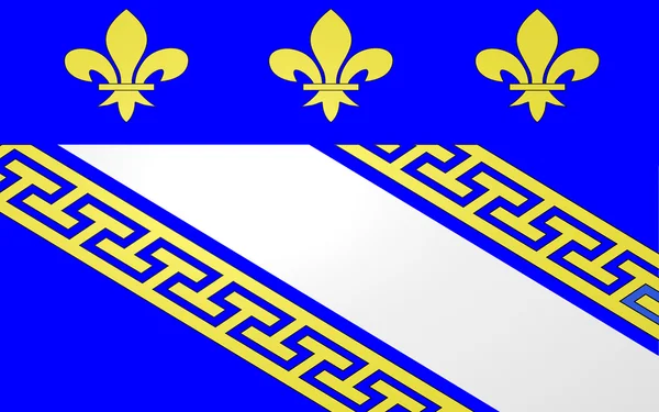 Vlajka Troyes, Francie — Stock fotografie