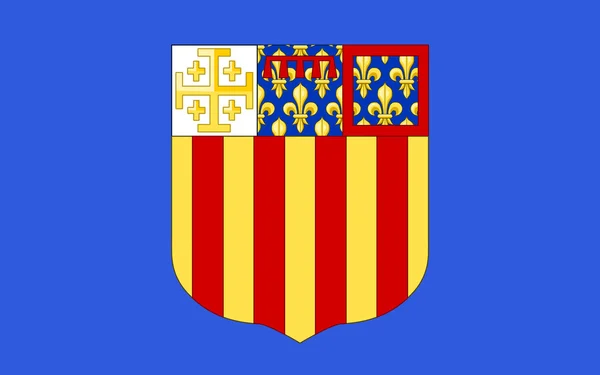 Flagge von aix-en-provence, Frankreich — Stockfoto