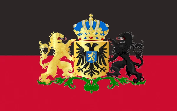 Flagge von nijmegen of gelderland, Niederlande — Stockfoto