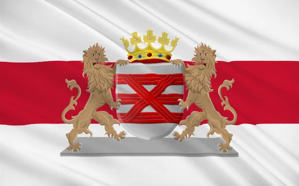 Σημαία του enschede, η Ολλανδία — Φωτογραφία Αρχείου