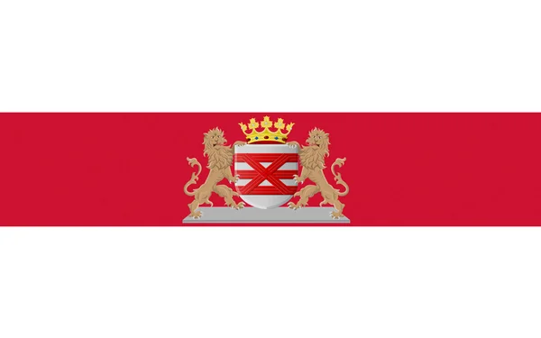 Flagge von Enschede, Niederlande — Stockfoto