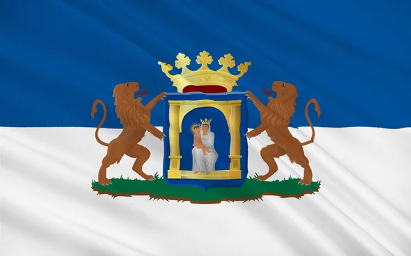 Vlajka Assen Nizozemsko — Stock fotografie
