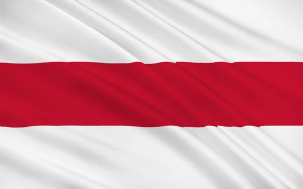 Flagget til Enschede, Nederland – stockfoto