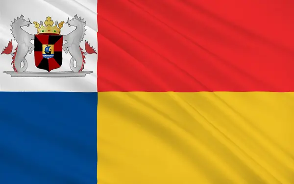 Flagga Almere Nederländerna — Stockfoto