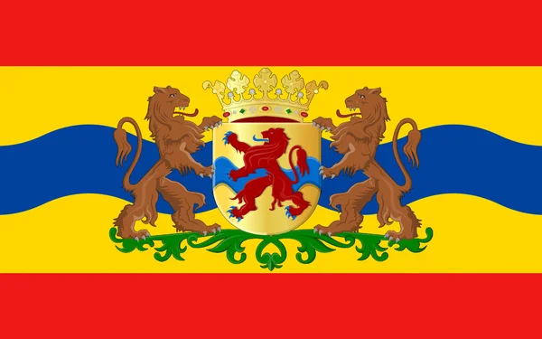 Флаг Оверисселя — стоковое фото