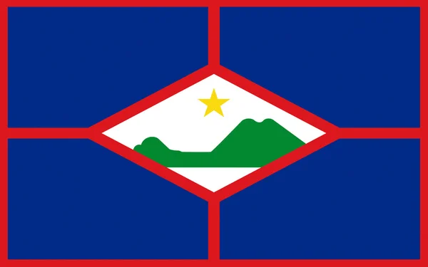 Flag of Sint Eustatius — Stock Photo, Image