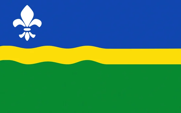 Vlag van Flevoland van Nederland — Stockfoto