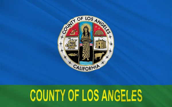 Los Angeles County, California, Usa zászlaja — Stock Fotó