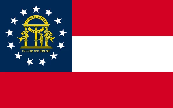 Bandera de Georgia, Estados Unidos —  Fotos de Stock