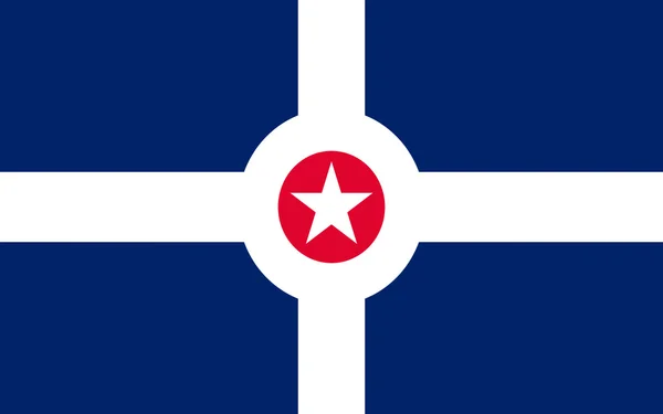 Indiana, ABD bayrağı — Stok fotoğraf