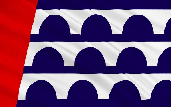 Vlag van Des Moines in Iowa, Verenigde Staten — Stockfoto