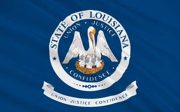 Louisiana, ABD bayrağı — Stok fotoğraf