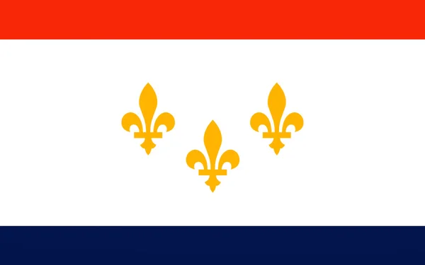 Flagge der neuen Orleaner in Louisiana, USA — Stockfoto