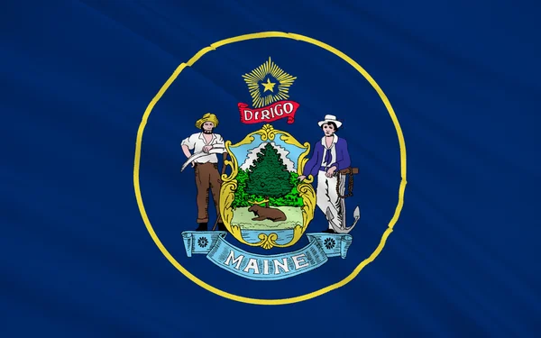 Флаг Мэна, США — стоковое фото
