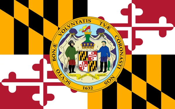 Maryland, ABD bayrağı — Stok fotoğraf