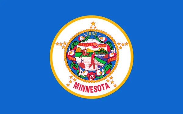 Flag of Minnesota, USA — Stock Photo, Image