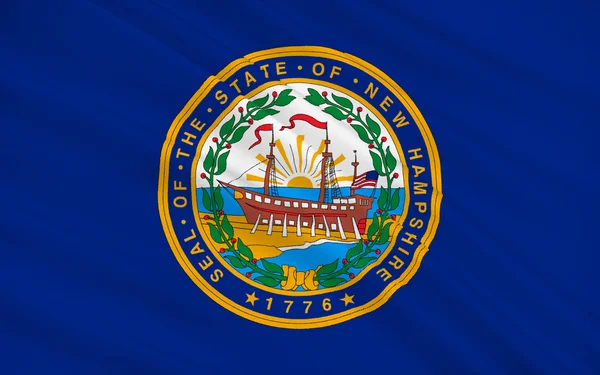 New hampshire, Amerikai Egyesült Államok zászlaja — 스톡 사진