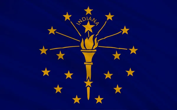 Flag of Indiana, USA — Stock Photo, Image