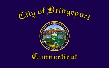 Bridgeport şehrin Connecticut'taki, ABD bayrağı