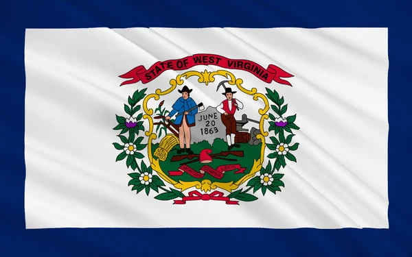 Flag of West Virginia, USA — Stock Photo, Image