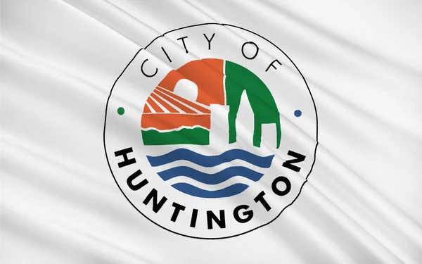 Flagga Huntington i West Virginia, Usa — Stockfoto