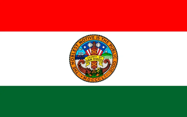 Flaga San Diego County, California, Stany Zjednoczone Ameryki — Zdjęcie stockowe