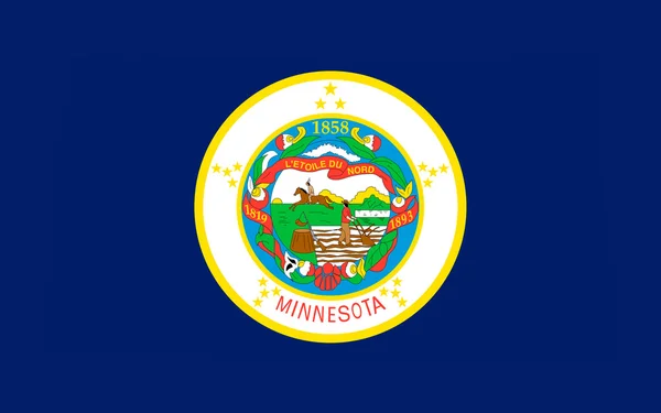 Flag of Minnesota, USA — Stock Photo, Image